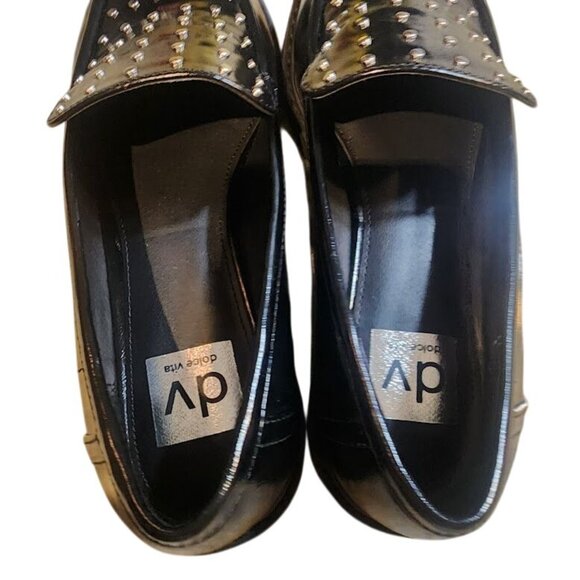 DV by Dolce Vita Fran-S Studded Women's Loafer Black Size 8 - Picture 9 of 11
